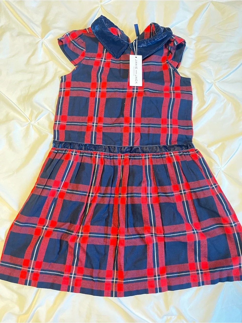 Janie and Jack Plaid Jacquard Dress.